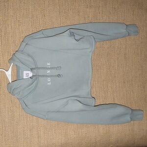Lounge cropped hoodie sweatshirt